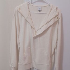 Cream colored Hoodie from Cabi, size small. Lightweight material